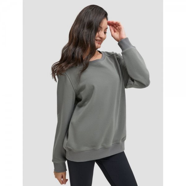 Round-Neck Sports Sweatshirt