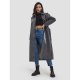 Long Shoulder Pad Trench Coat