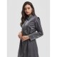 Long Shoulder Pad Trench Coat