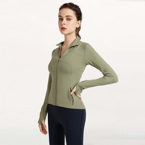 Sports coat zipper smock female movement