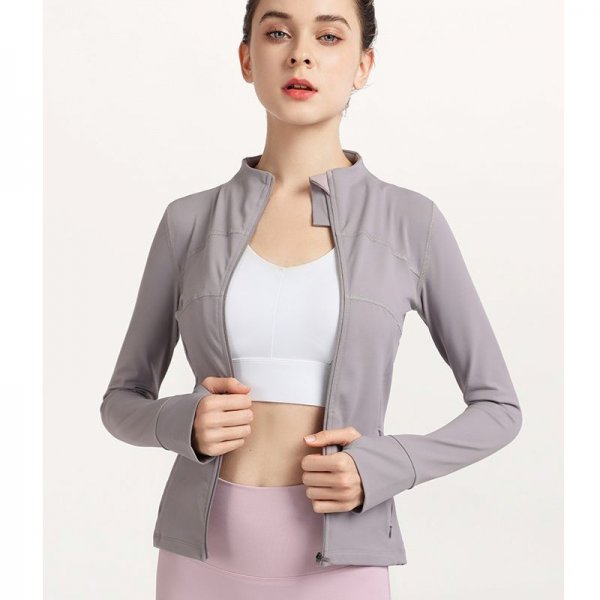 Sports coat zipper smock female movement